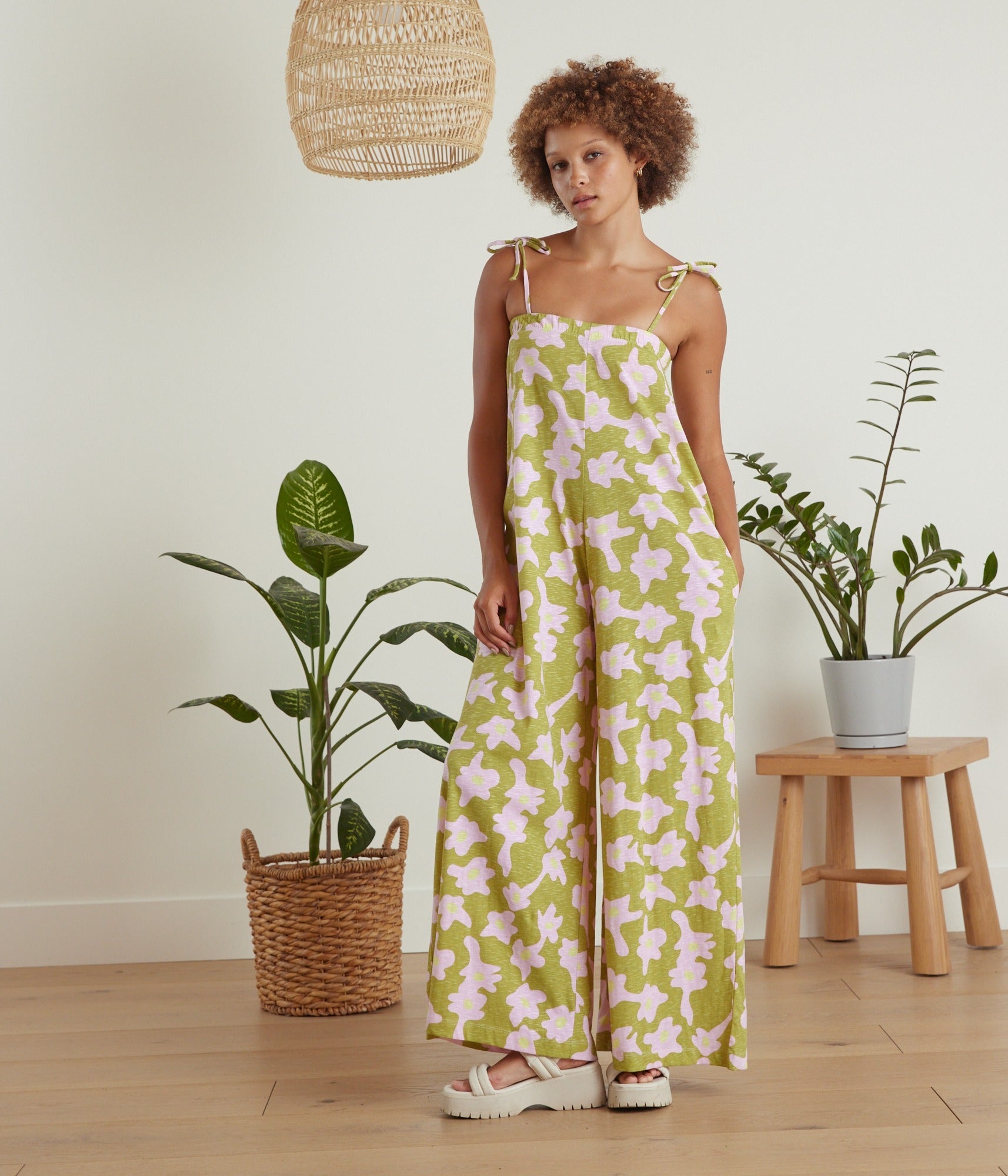 Avery Jumpsuit - Dripping Flowers