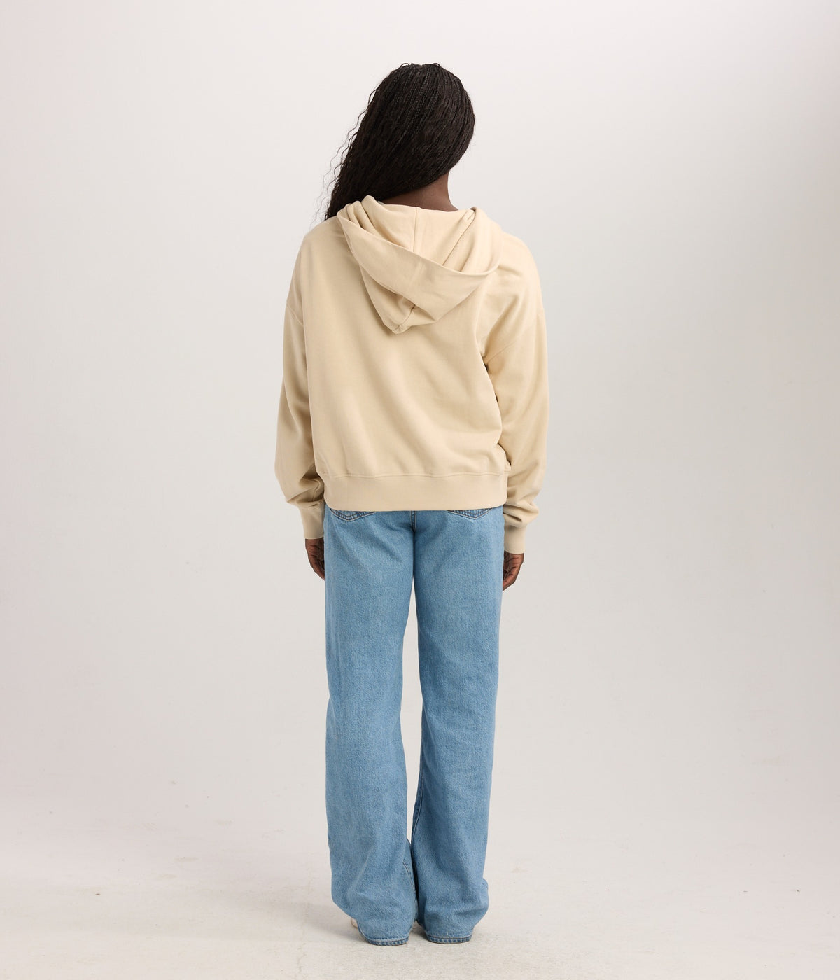 Womens Relaxed Hoodie - Taupe