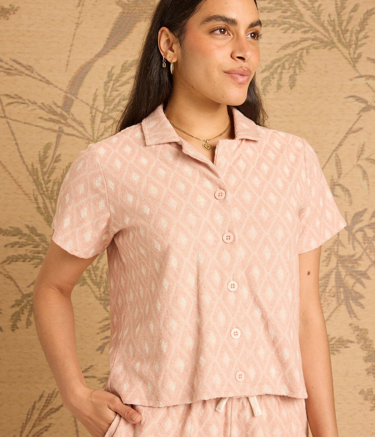 Cabana Top - Tearose/Pearl