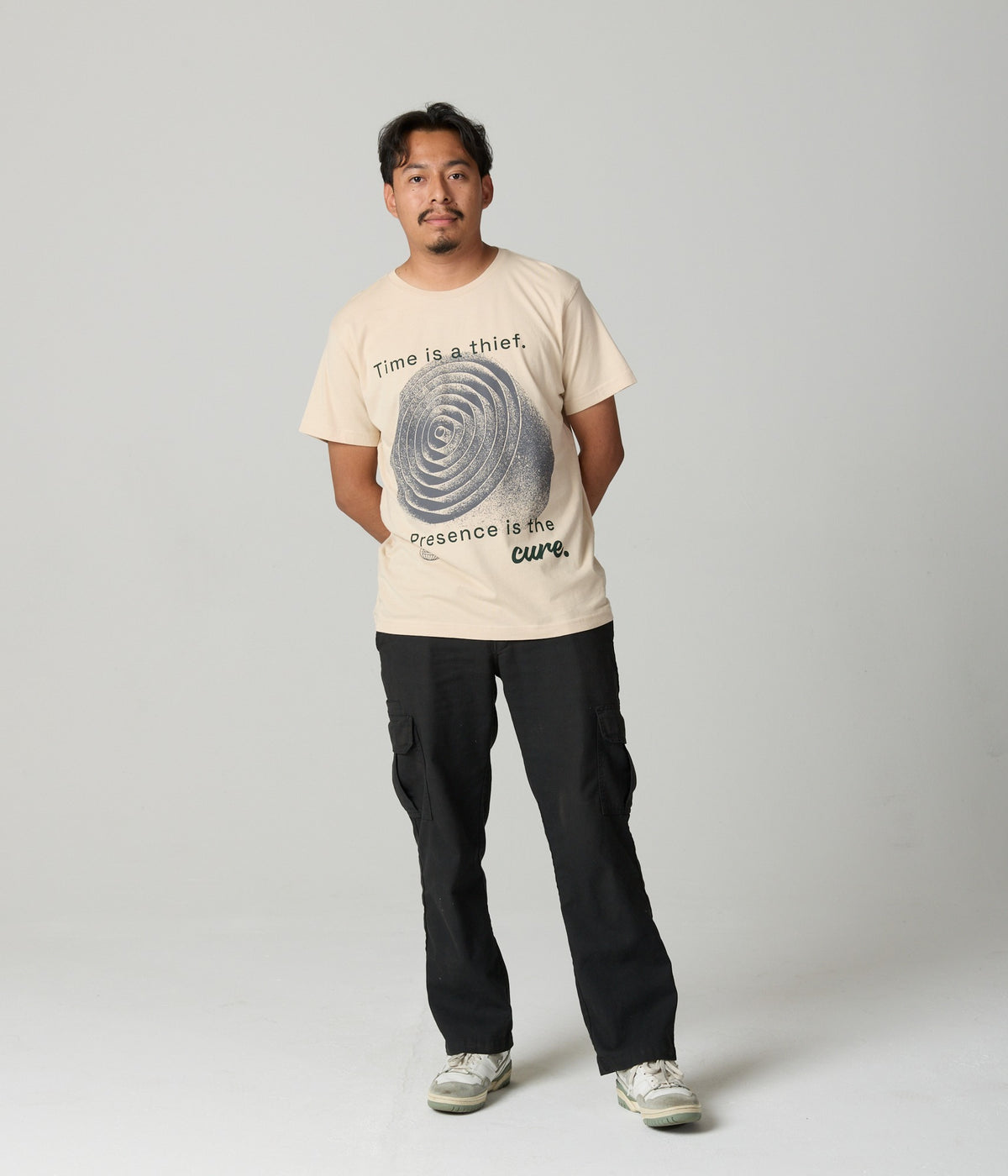 Time Is A Thief Tee - Taupe