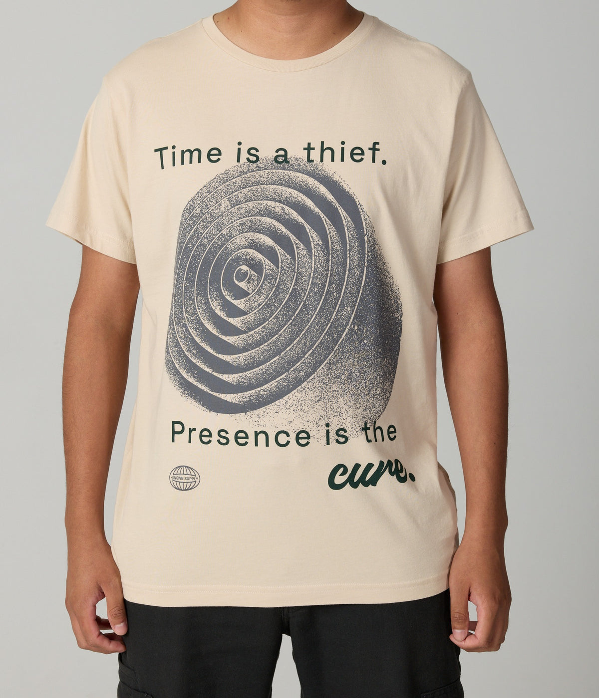 Time Is A Thief Tee - Taupe