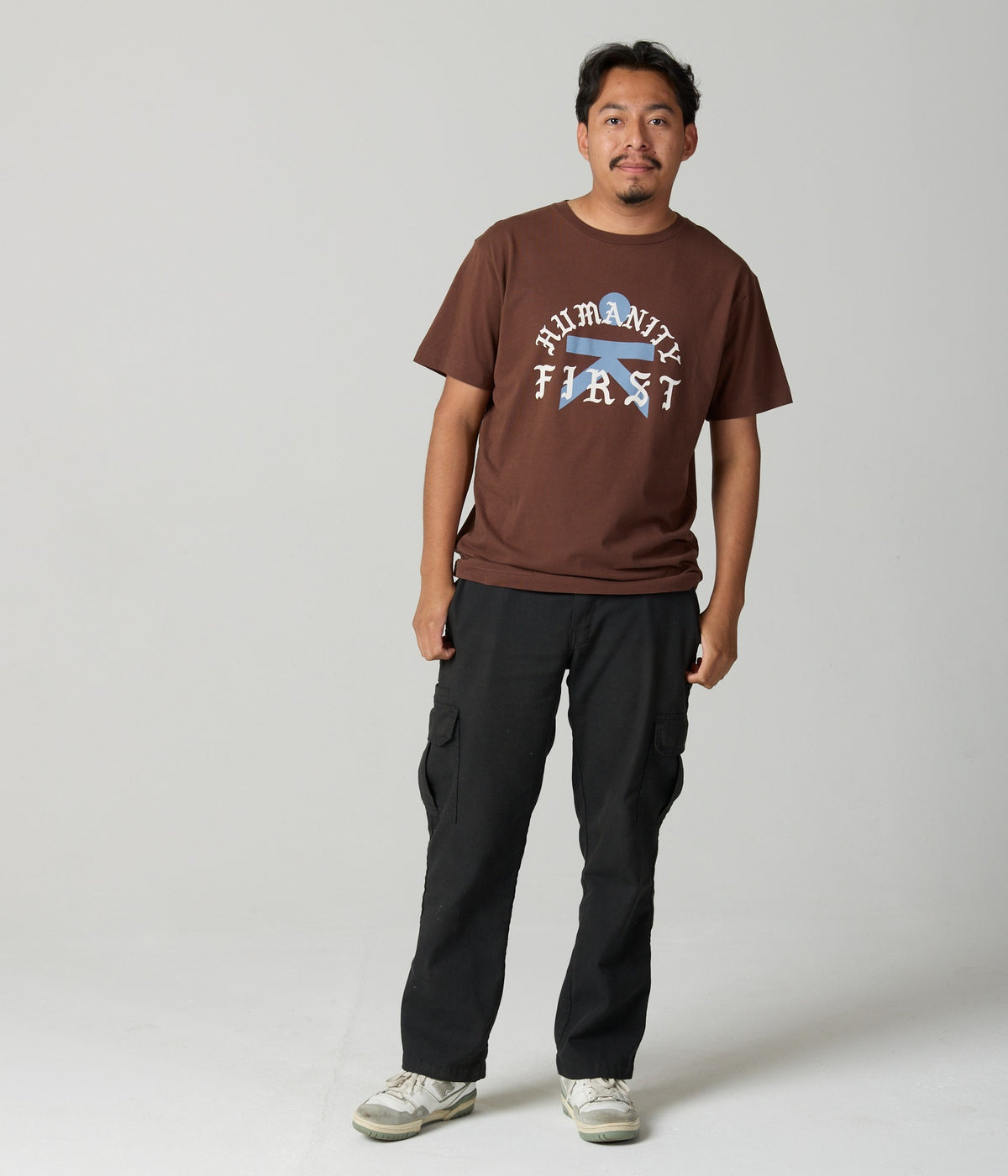 Humanity First Unisex Tee - Espresso