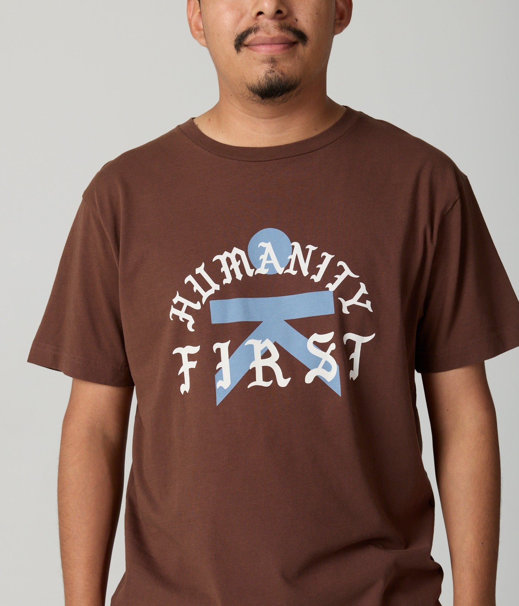 Humanity First Unisex Tee - Espresso