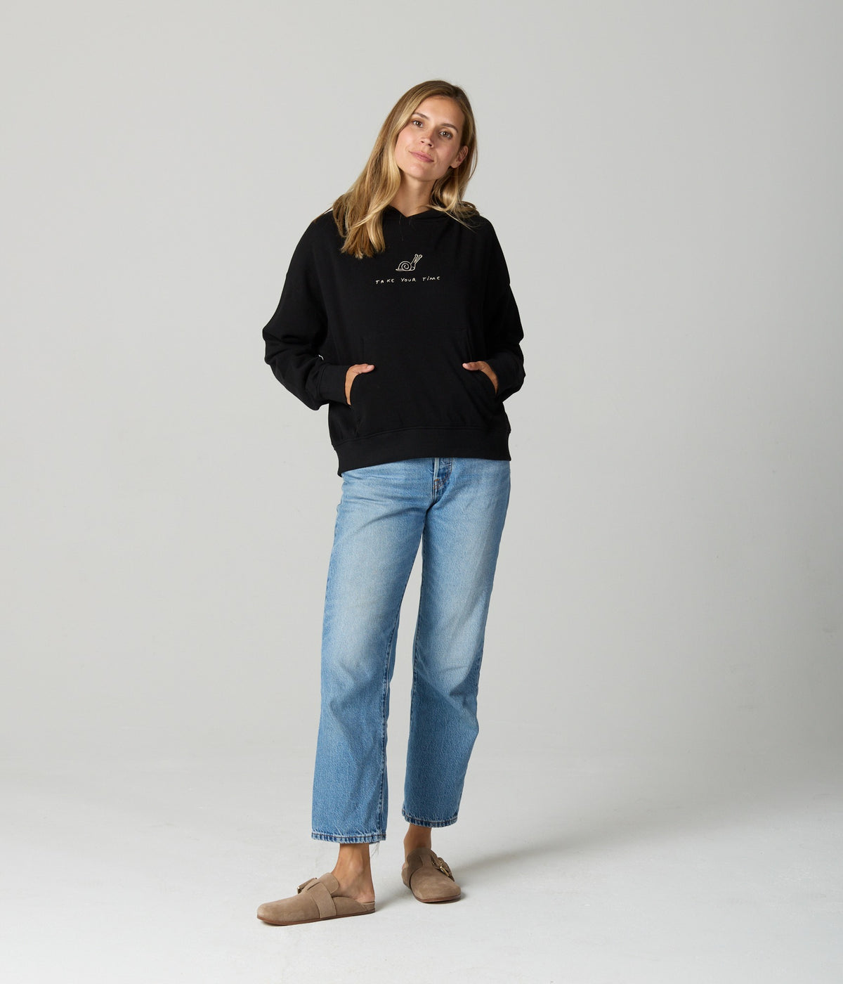 Take Your Time Women's Hoodie - Black