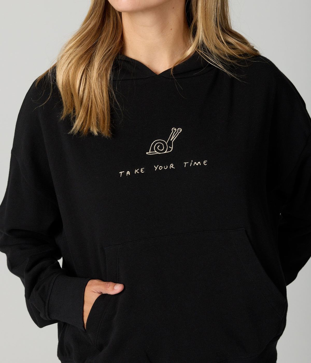 Take Your Time Women's Hoodie - Black