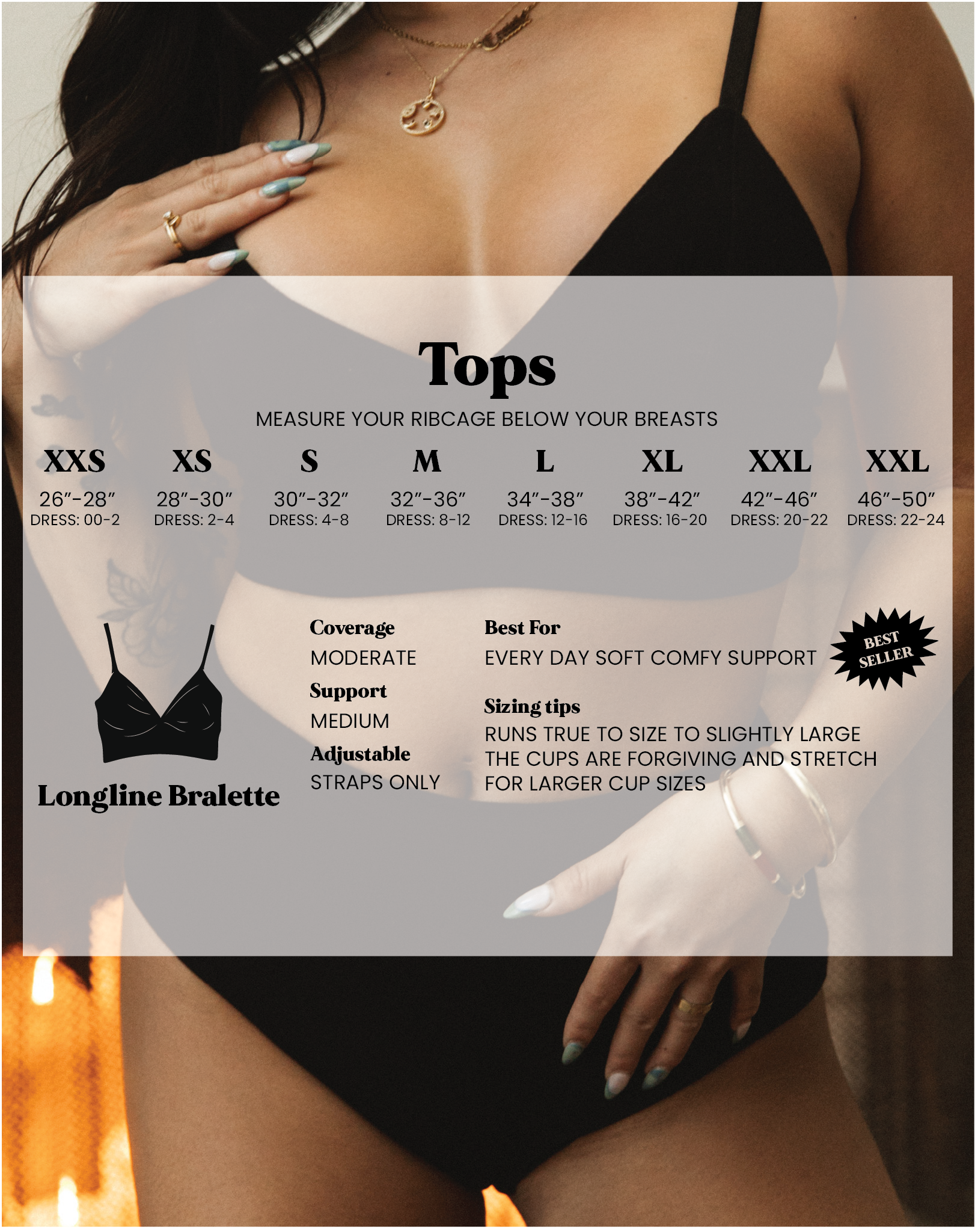 longline bralette - leopard