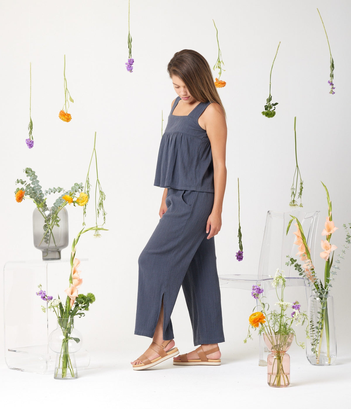 Oaklee Tank Top - Lead