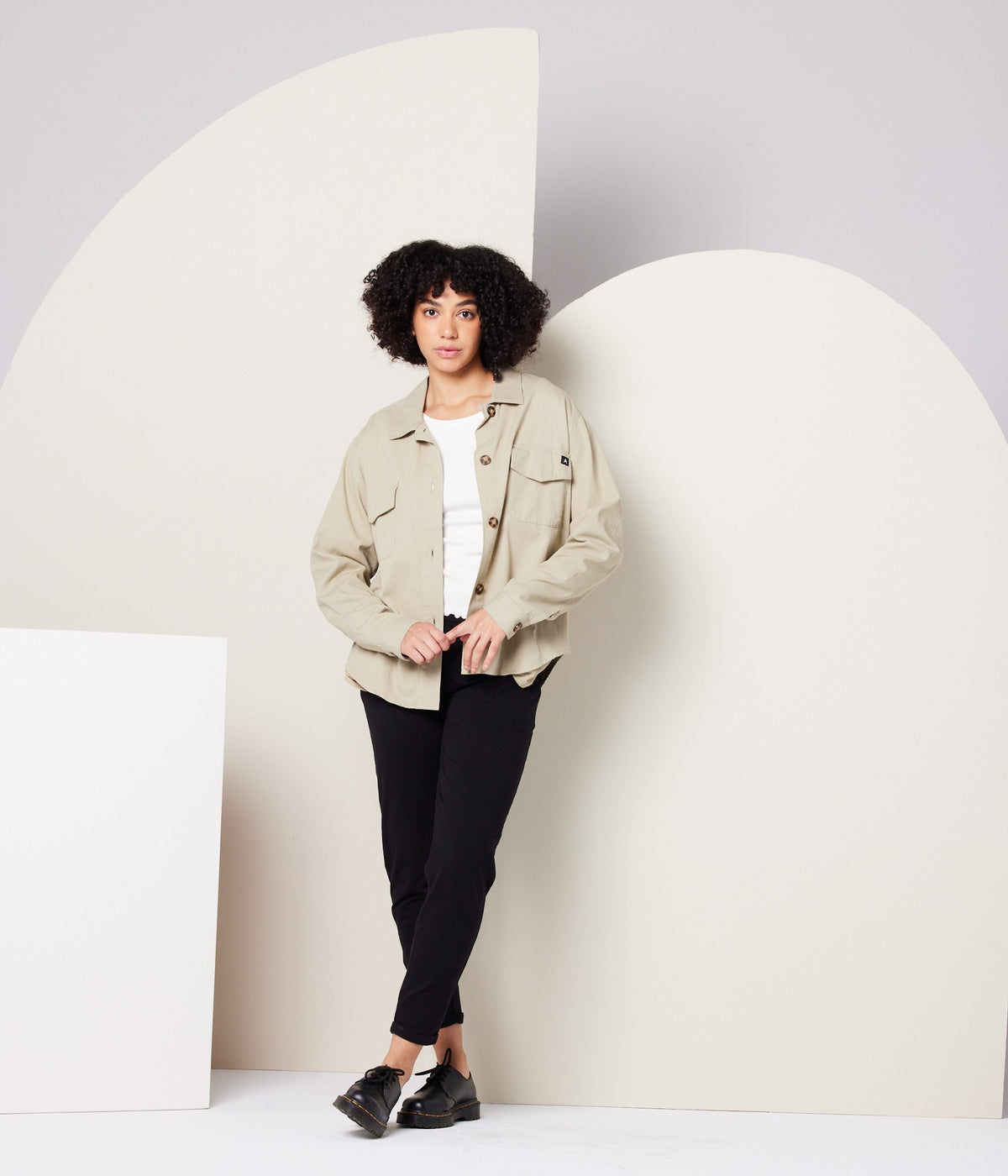 Ziggy Shirt Jacket - Khaki Green