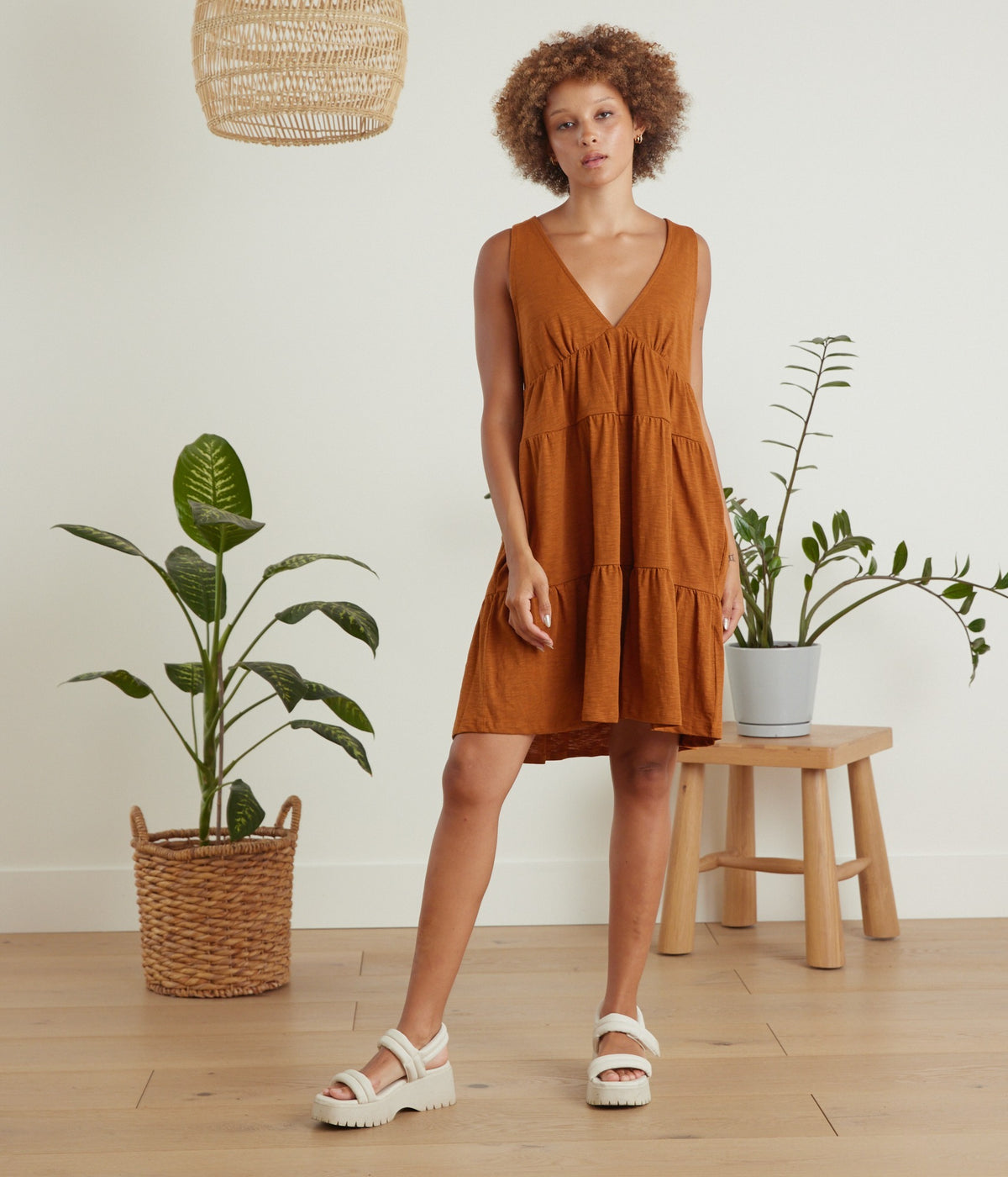 Evelyn Dress - Camel