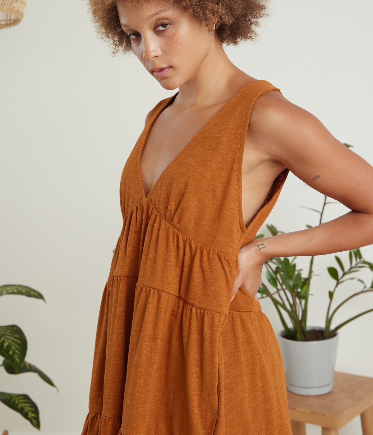 Evelyn Dress - Camel