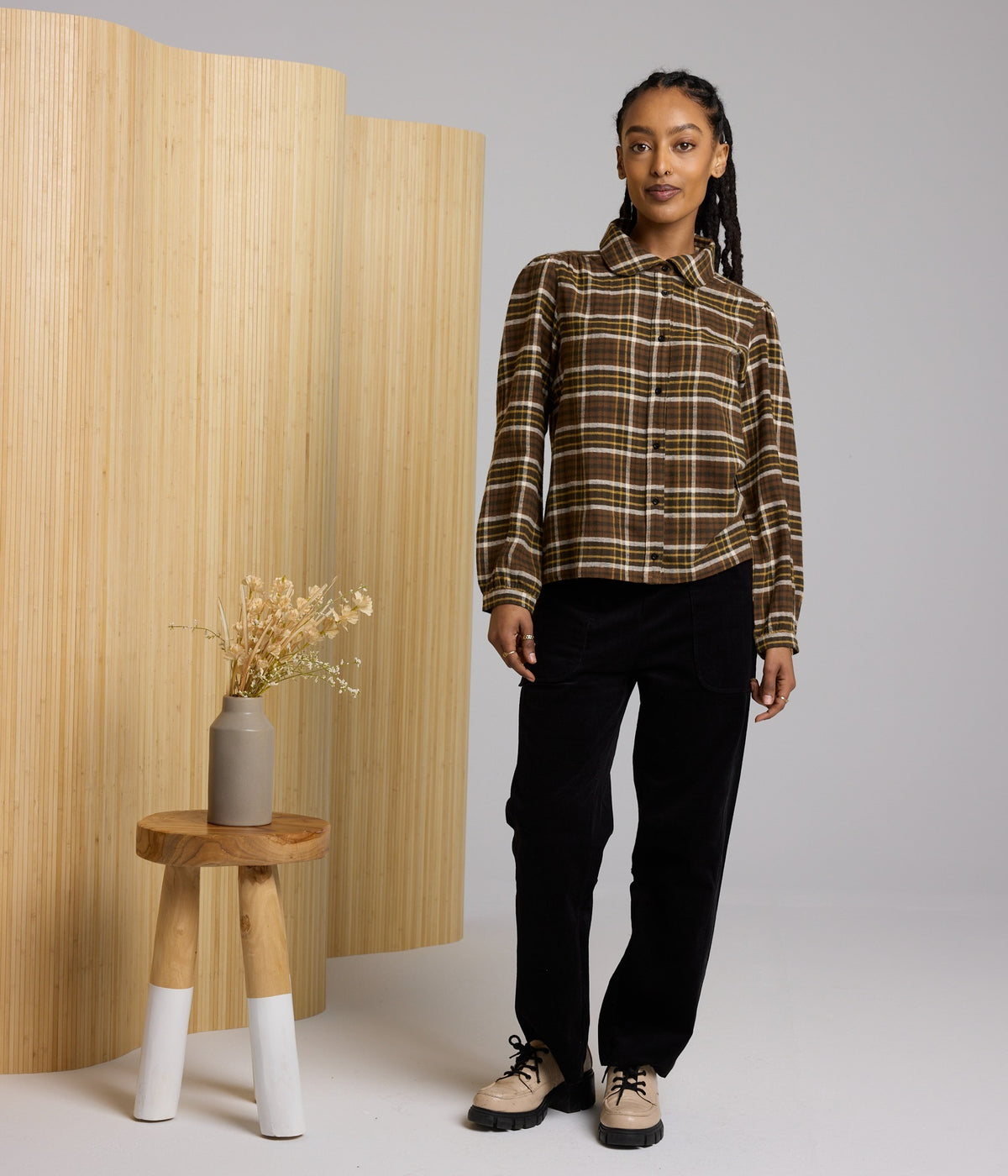 Rosemont Flannel - Teak Plaid