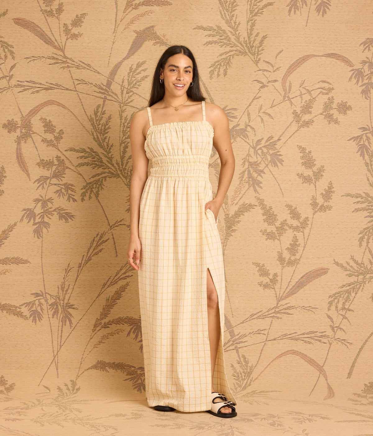 Atlas Dress - Pearl/Mandarine