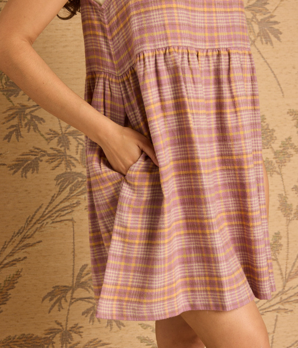 Glenwood Flannel Dress - Blossom Plaid