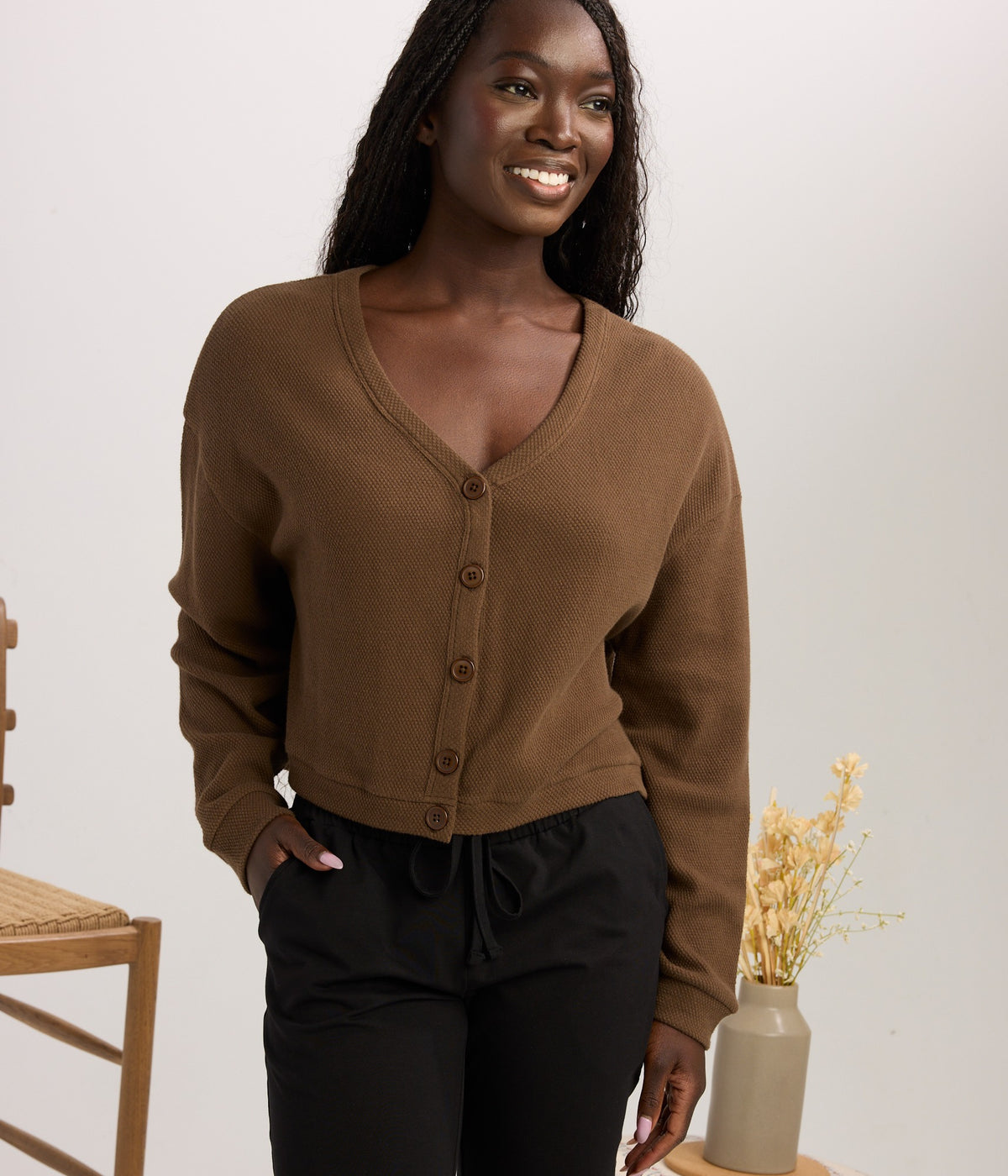 Annabelle Cardigan - Chocolate