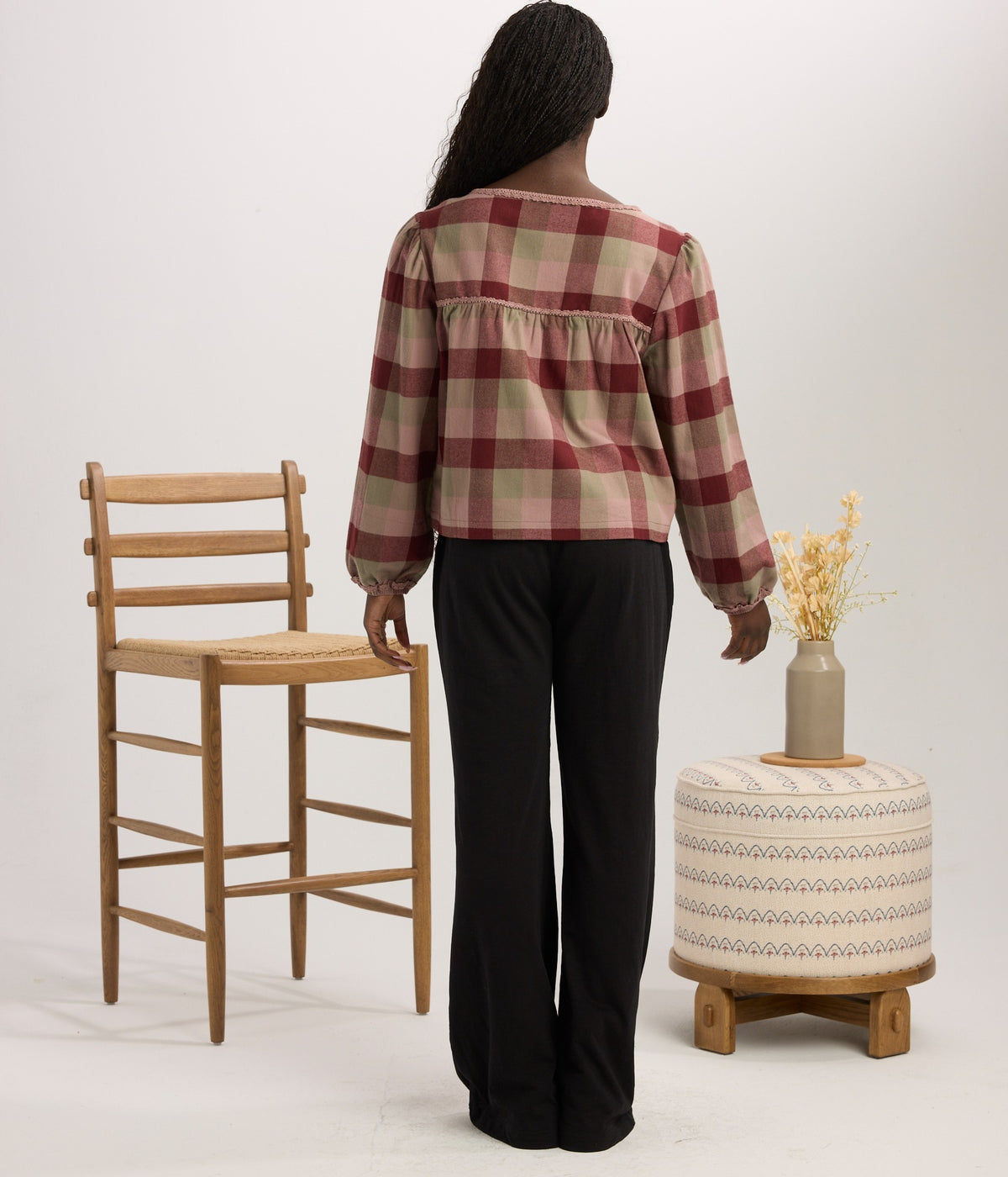 Clifton Top - Flint Plaid