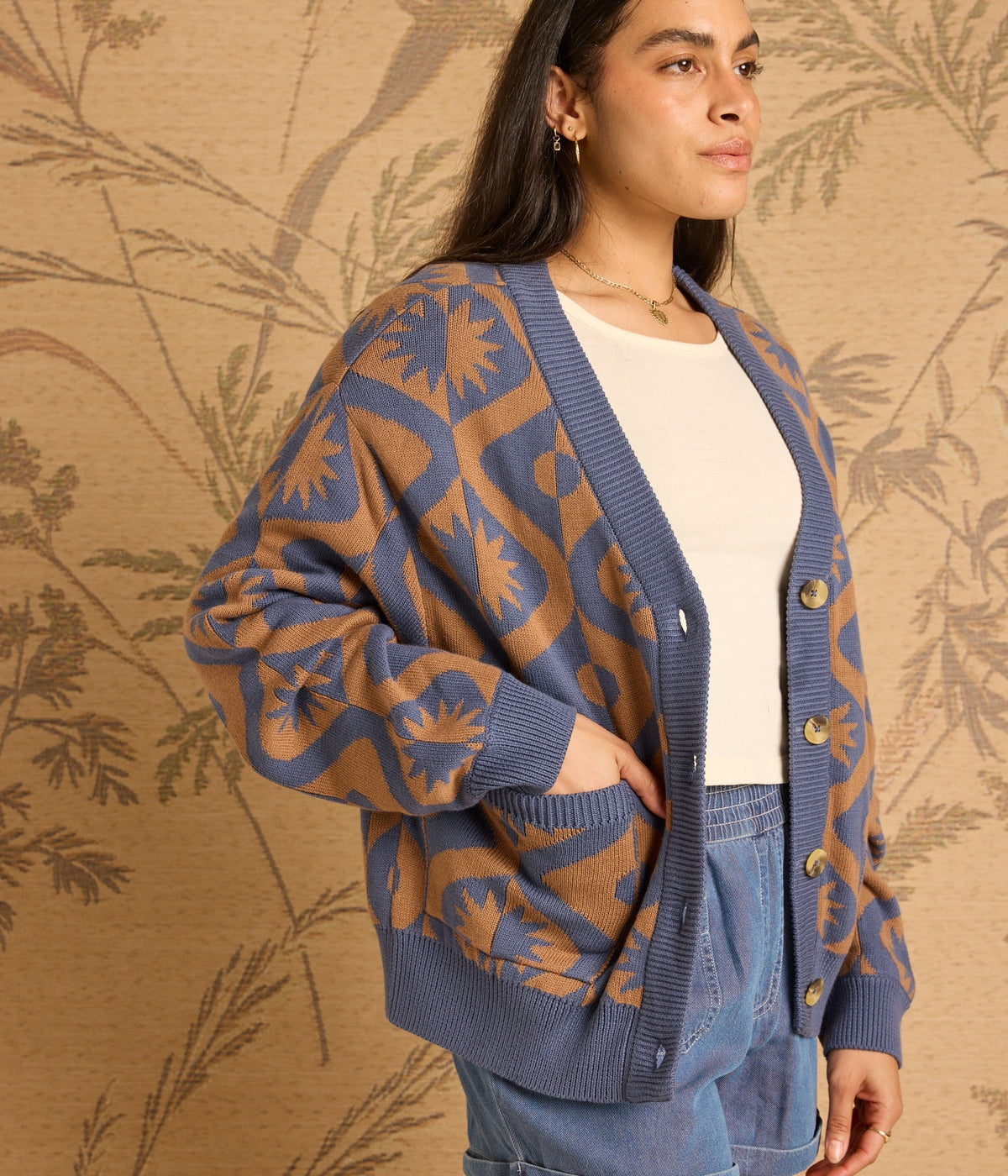 Mars Sweater - Indigo/Willow
