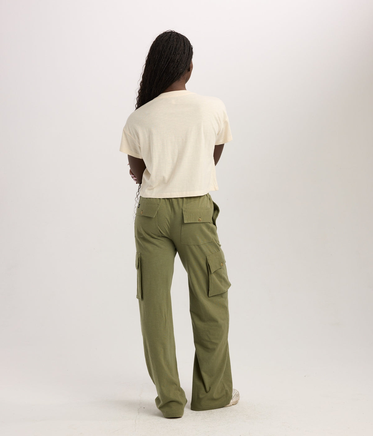 Pear Crop Tee - Stone