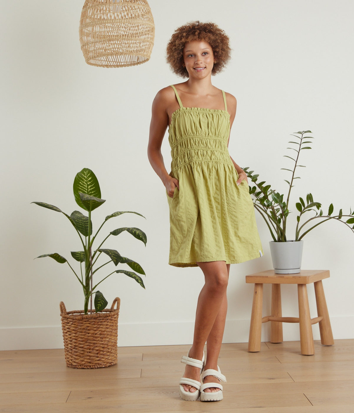Bayside Dress - Matcha