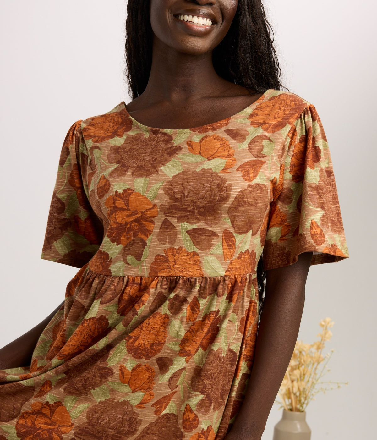 Halstead Dress - Peonies