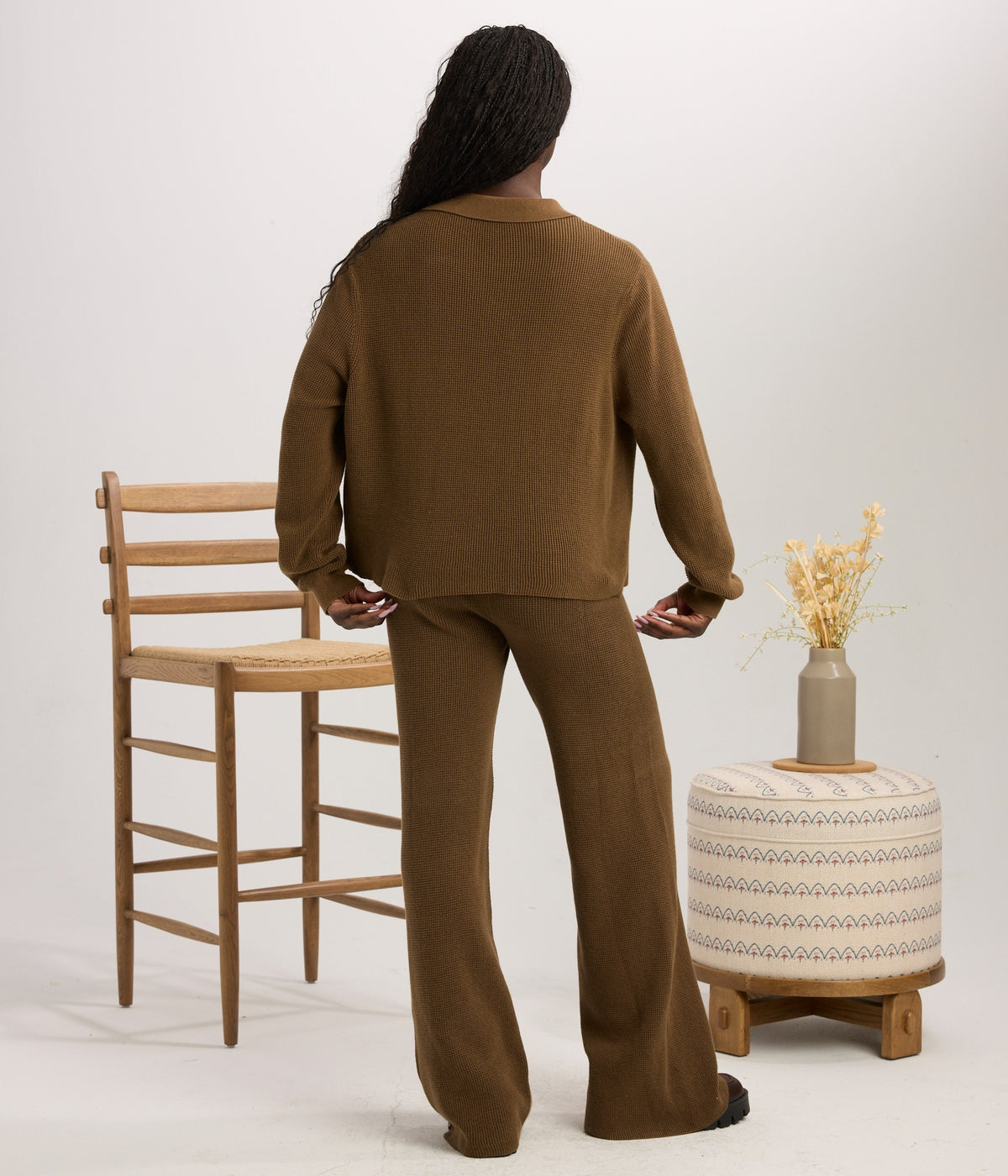 Farah Sweater Top - Teak