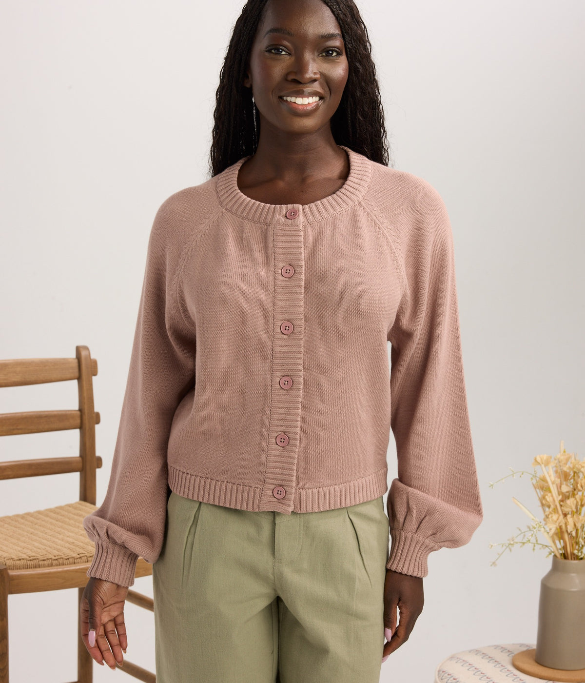 Banks Cardigan - Flint