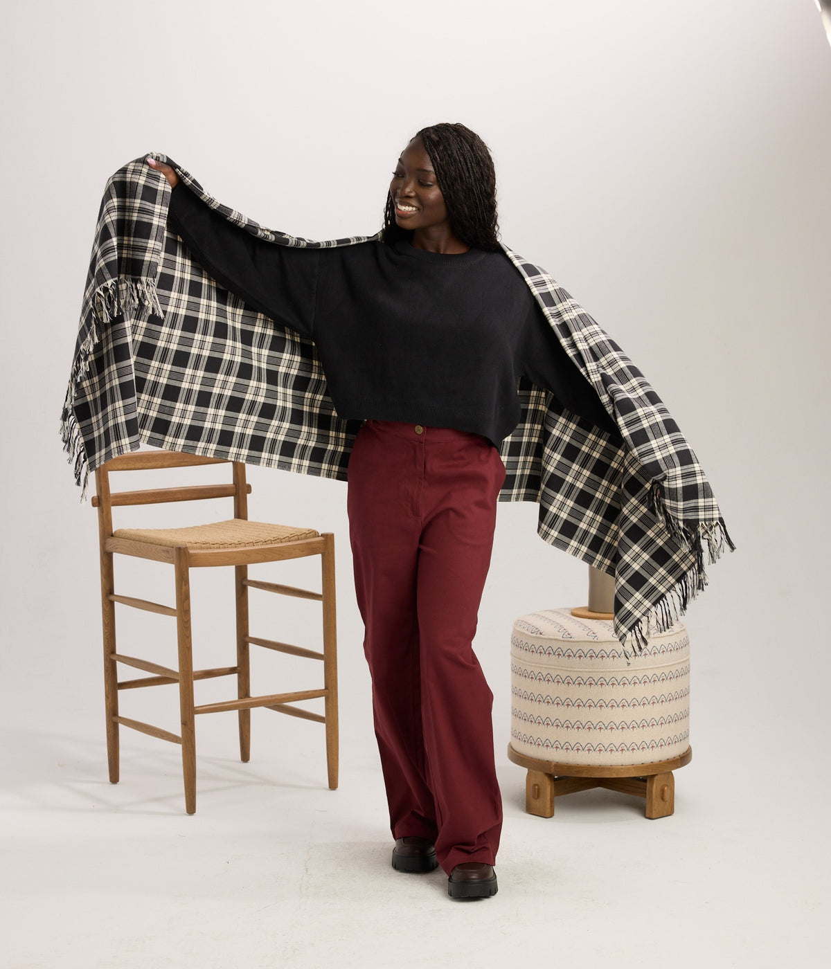 Jones Scarf - Black/Pearl