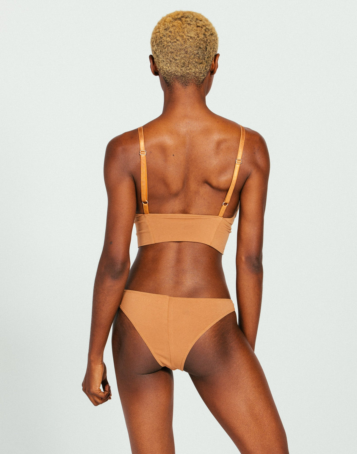 longline bralette - camel